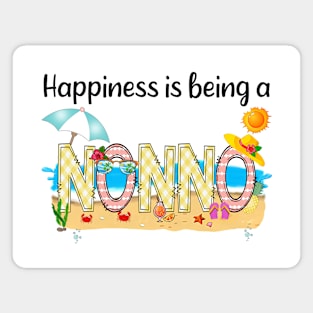 Happiness Is Being A Nonno Summer Beach Happy Mother's Magnet